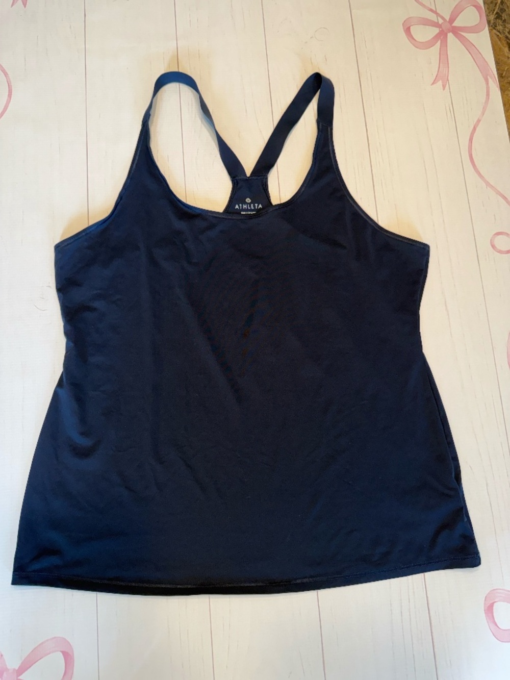 Athleta Rally Up Racerback Tank Navy Size L